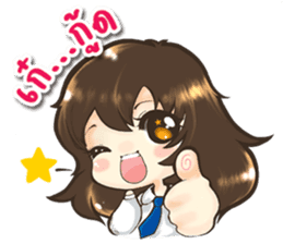 Tangmo happy girl sticker #7079440