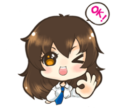 Tangmo happy girl sticker #7079441