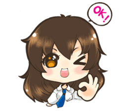 Tangmo happy girl sticker #7079441