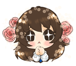 Tangmo happy girl sticker #7079448