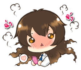 Tangmo happy girl sticker #7079449