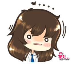 Tangmo happy girl sticker #7079454