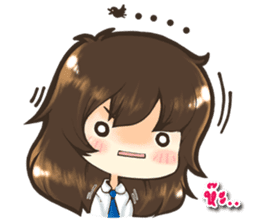 Tangmo happy girl sticker #7079454