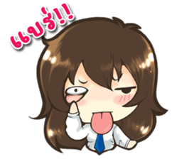 Tangmo happy girl sticker #7079457