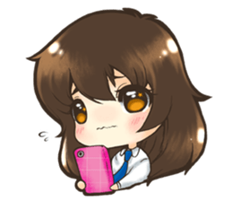 Tangmo happy girl sticker #7079474