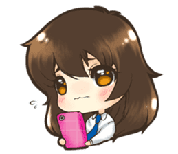 Tangmo happy girl sticker #7079474