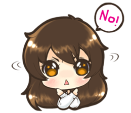 Tangmo happy girl sticker #7079476