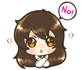 Tangmo happy girl sticker #7079476