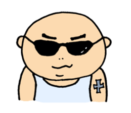 40 bald men 'ULTIMATE' sticker #7079640