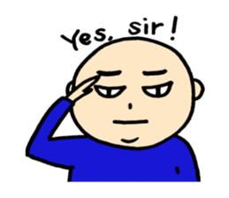 40 bald men 'ULTIMATE' sticker #7079646