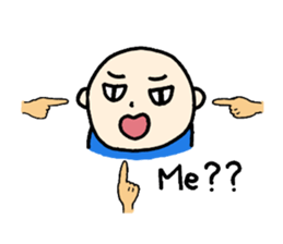 40 bald men 'ULTIMATE' sticker #7079651