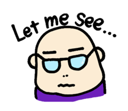 40 bald men 'ULTIMATE' sticker #7079653