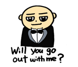 40 bald men 'ULTIMATE' sticker #7079660