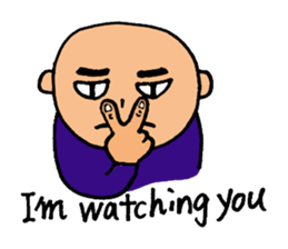 40 bald men 'ULTIMATE' sticker #7079674