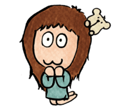 Jenlato-chan & Bearlin sticker #7080099