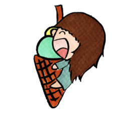 Jenlato-chan & Bearlin sticker #7080100