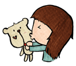 Jenlato-chan & Bearlin sticker #7080101