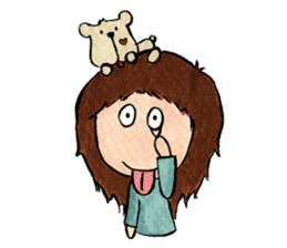 Jenlato-chan & Bearlin sticker #7080106