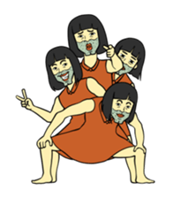 Woman in the neighborhood 3 sticker #7080526