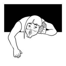 Woman in the neighborhood 3 sticker #7080536