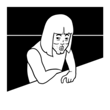 Woman in the neighborhood 3 sticker #7080537