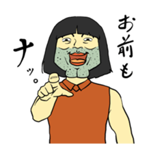 Woman in the neighborhood 3 sticker #7080543