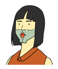 Woman in the neighborhood 3 sticker #7080551