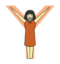 Woman in the neighborhood 3 sticker #7080553