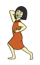 Woman in the neighborhood 3 sticker #7080558