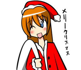 Behavior of the brown hair of women.(1) sticker #7080641