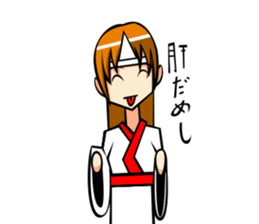 Behavior of the brown hair of women.(1) sticker #7080659