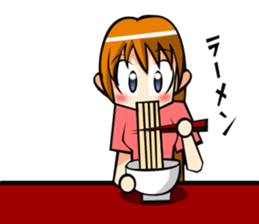 Behavior of the brown hair of women.(1) sticker #7080666