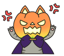 Dark humor cat! for Halloween sticker #7080891