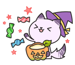 Dark humor cat! for Halloween sticker #7080907
