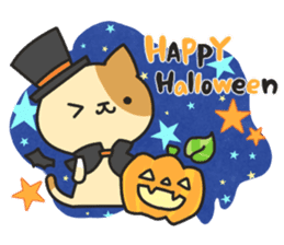 Dark humor cat! for Halloween sticker #7080919