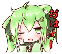 Melon Cat Sui-chan sticker #7081080