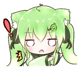 Melon Cat Sui-chan sticker #7081089