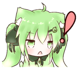 Melon Cat Sui-chan sticker #7081092