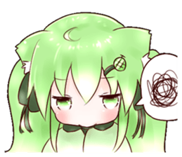 Melon Cat Sui-chan sticker #7081094