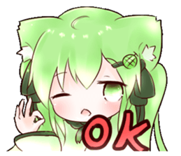 Melon Cat Sui-chan sticker #7081099