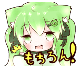 Melon Cat Sui-chan sticker #7081108