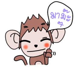 Angel of Monkey My lovely Husband sticker #7081346