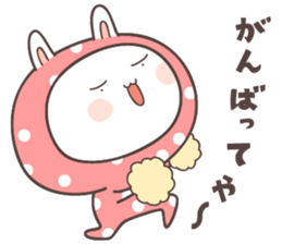rabbit ver02 -kansai- sticker #7082253