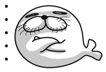 Excited seal sticker #7082400