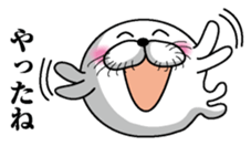 Excited seal sticker #7082401