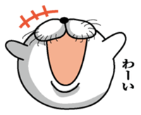 Excited seal sticker #7082422