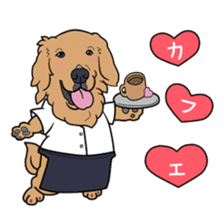 Go!Go!Golden Retriever 2 ! sticker #7082706