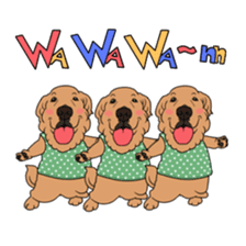 Go!Go!Golden Retriever 2 ! sticker #7082711