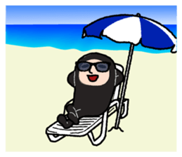 Zentai-man summer days sticker #7082820