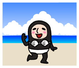 Zentai-man summer days sticker #7082821